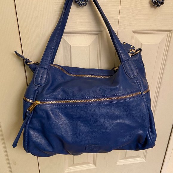 Royal Blue  satchel handbag - Picture 2 of 6